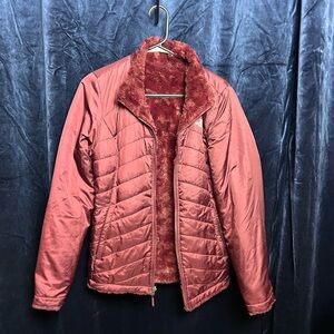 Women's Red Quilted Jacket